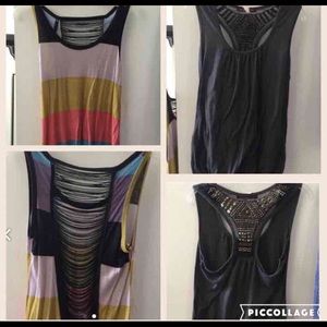 2 tops with back detail