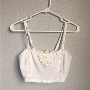 White Crochet Bralette