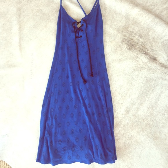 Silence&Noise blue patterned dress! worn once!! - Picture 1 of 3