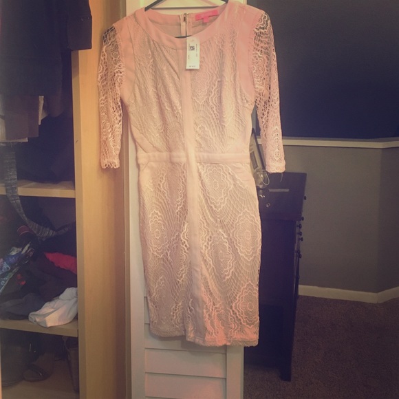 Pale Blush Lace Cocktail dress