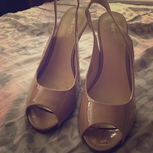Nude Sling-back Heels