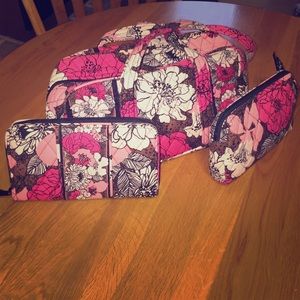 Retired Vera Bradley MochaRouge set!Offers Welcome