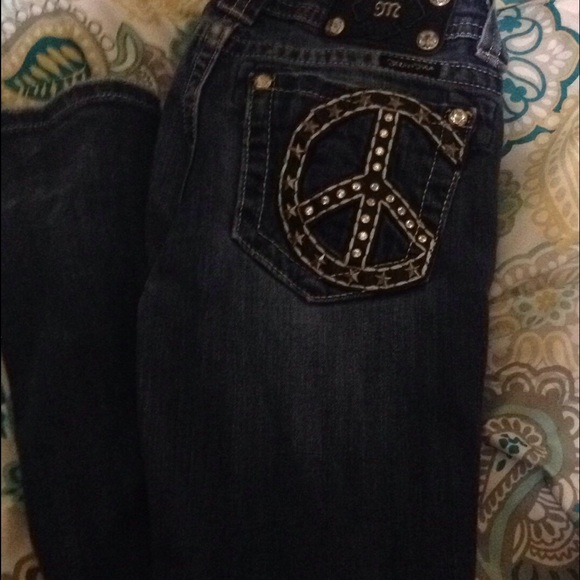 Miss me peace sign jeans!