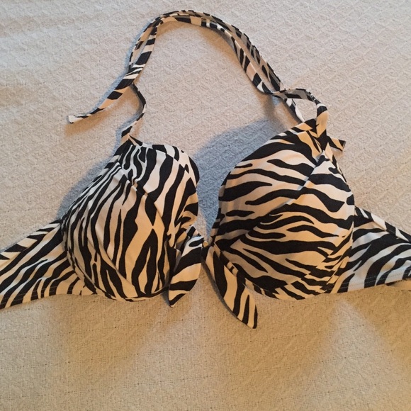Zebra bikini top