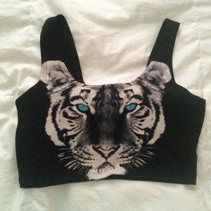 Tiger crop top