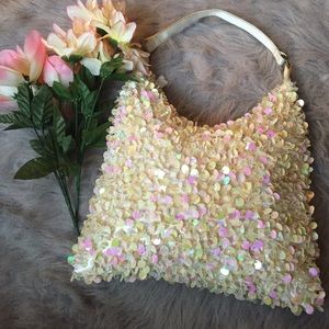 Holographic/Iridescent Sequined Handbag