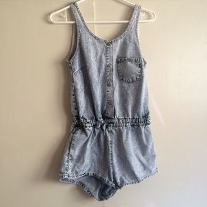 Topshop Jean Short Romper