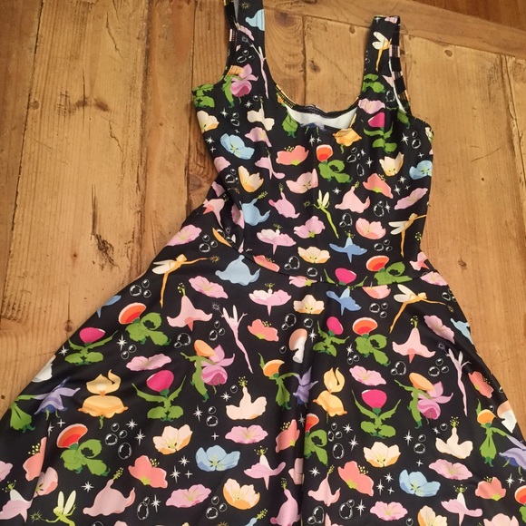 Black Milk Disney Fantasia Scoop Skater Dress - Picture 3 of 5