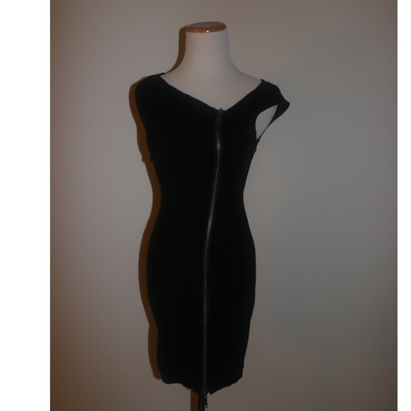Rachel Zoe asymmetric zipper mini dress