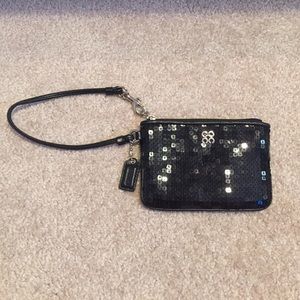 Coach Sequin Wristlet