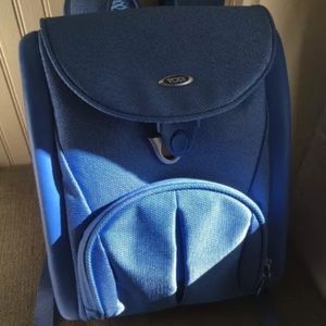 Official Tumi light blue backpack