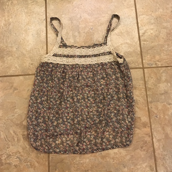 Flower print tank top