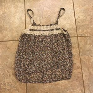 Flower print tank top