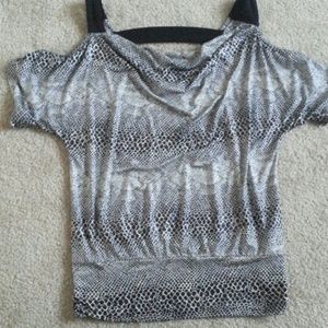 Snakeskin print top