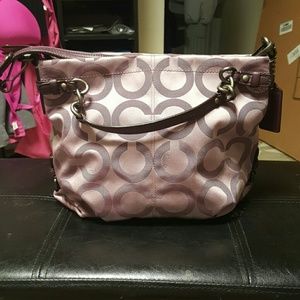 Coach lavender hobo bag