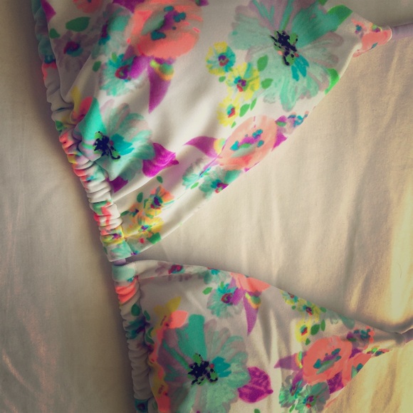 VS white floral bikini