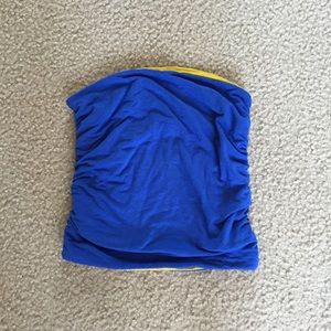 VS Reversible Rouched Tube Crop Top