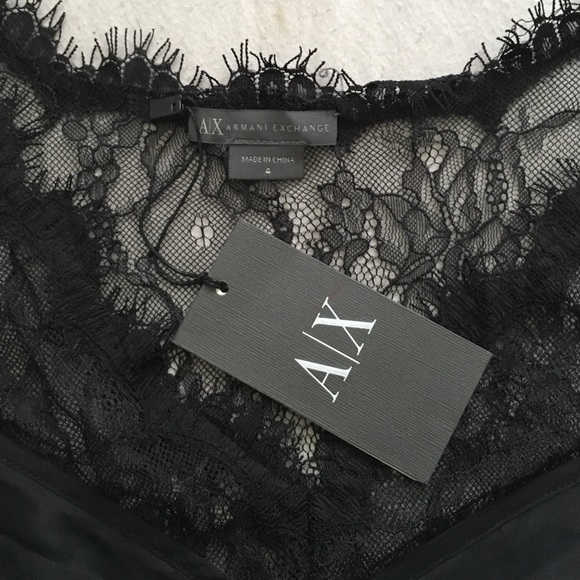 Armani Exchange black lace dress - Picture 2 of 4