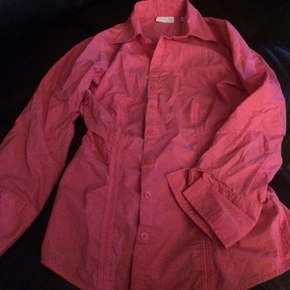 Pink Button Up Blouse