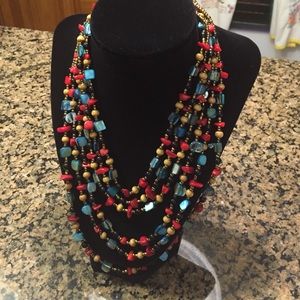 Multilayered Beaded Necklace