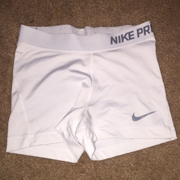 White nike pros like new no defects