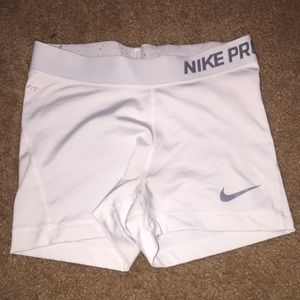 White nike pros like new no defects