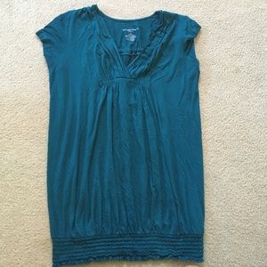 Maternity cap sleeve shirt. Soft brush cotton