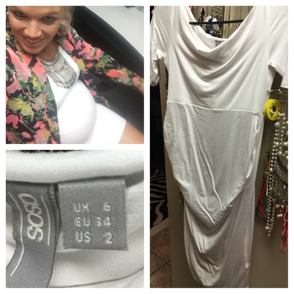 White maternity dress