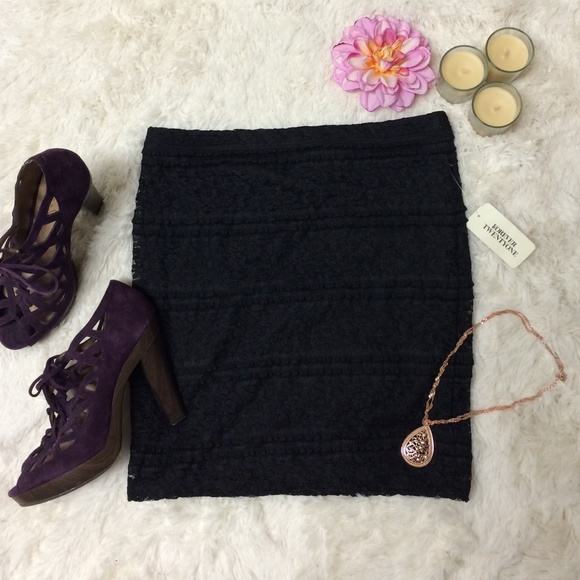 Forever 21 Dresses & Skirts - SOLD NWT Black Lace Mini Skirt