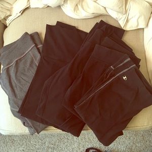 Array of crop athletic wear