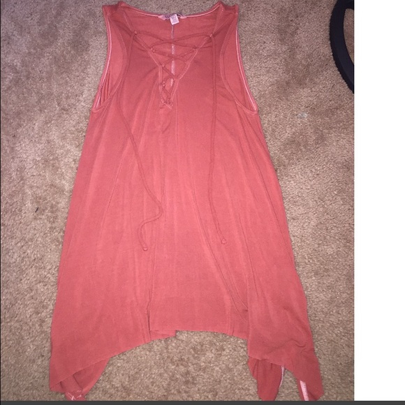 Rusty red American eagle tank top