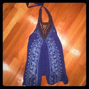 FREE PEOPLE Halter Tunic Top M only worn ONCE!