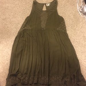 Flowy Green Anthro Dress