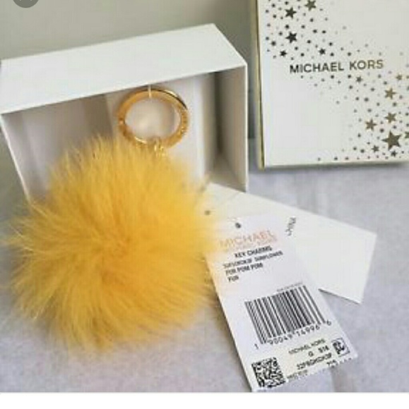Michael Kors Pom pom key chain