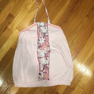 FREE PEOPLE Pink Halter LG