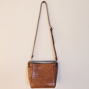 Zara Faux Leather Shoulder Bag