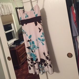 Flower print summer dress