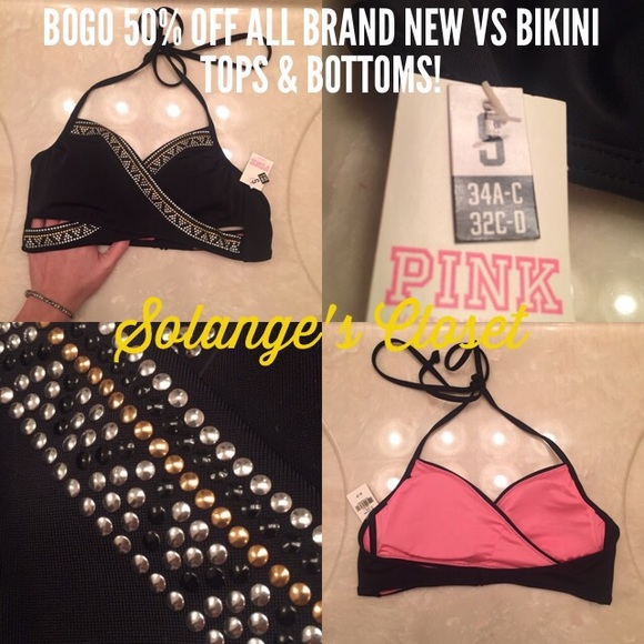 PINK Victoria's Secret Other - SMALL VS PINK WRAP BIKINI TOP