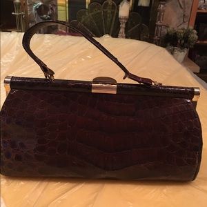Vintage genuine alligator skin purse