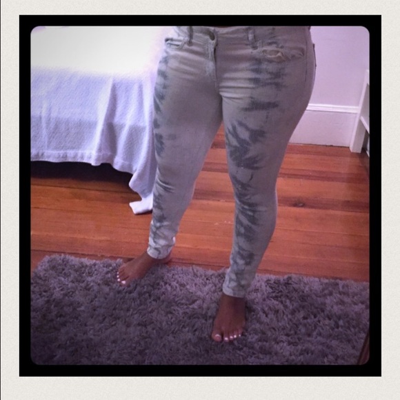 Tye dye jeggings