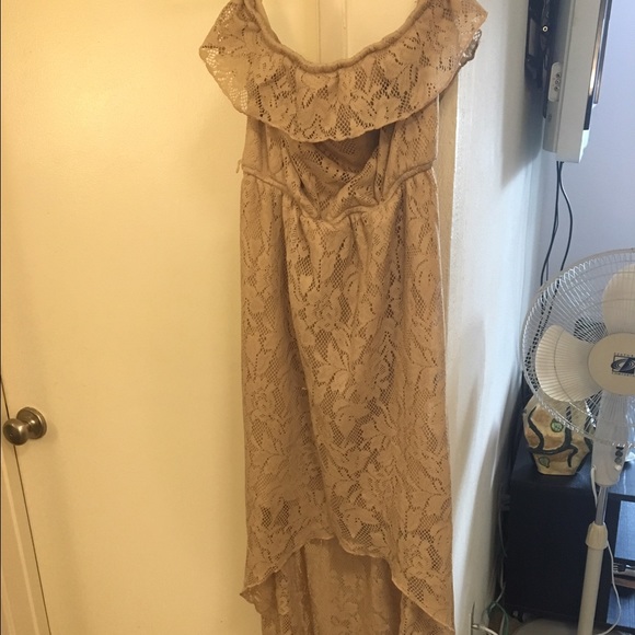 Nude high low dress LAST DAY TO PURCHASE 7/28