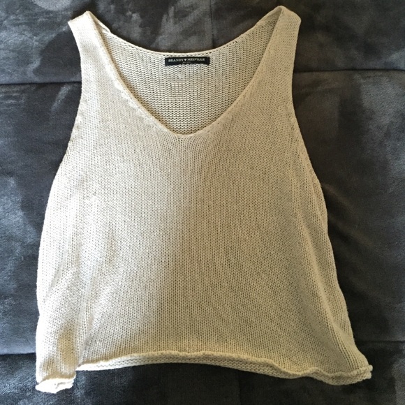 Brandy Melville Cream Tank Top - Picture 1 of 3