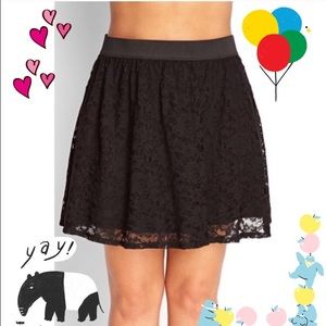 Black Lace Skirt