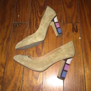 Nina color block heels