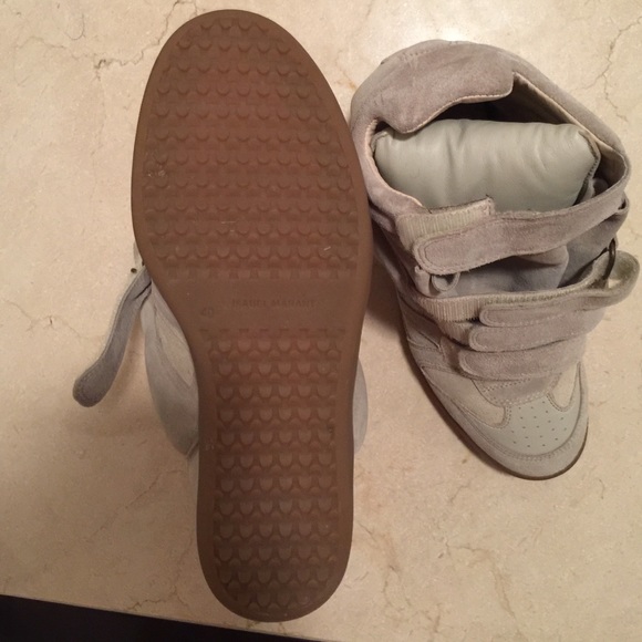 Isabel Marant Taupe Beckett Wedge - Picture 2 of 3