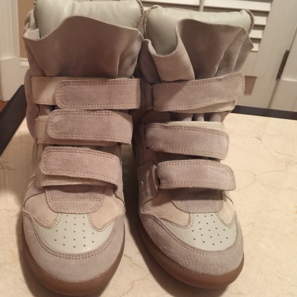Isabel Marant Taupe Beckett Wedge - Picture 3 of 3