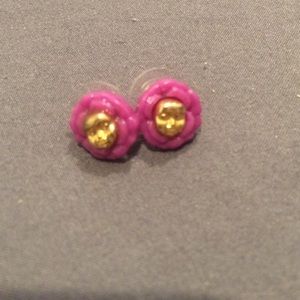 Antique rose face earrings Alice in wonderland ins