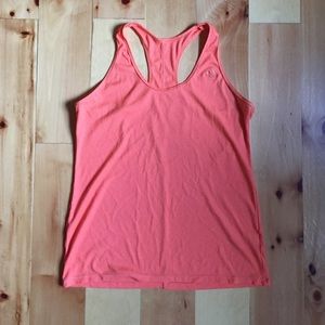 Orange racerback workout tank