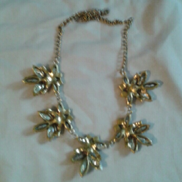 SALE  New Multi-Colored Crystal Brass Choker/18"Nk - Picture 4 of 4