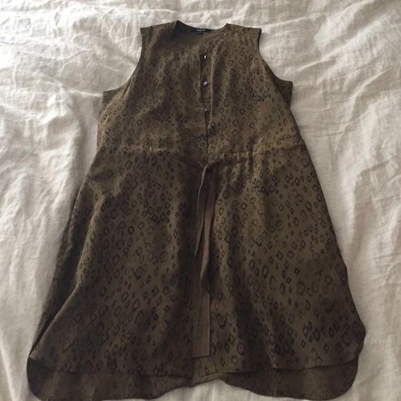 Madewell sleeveless button down dress